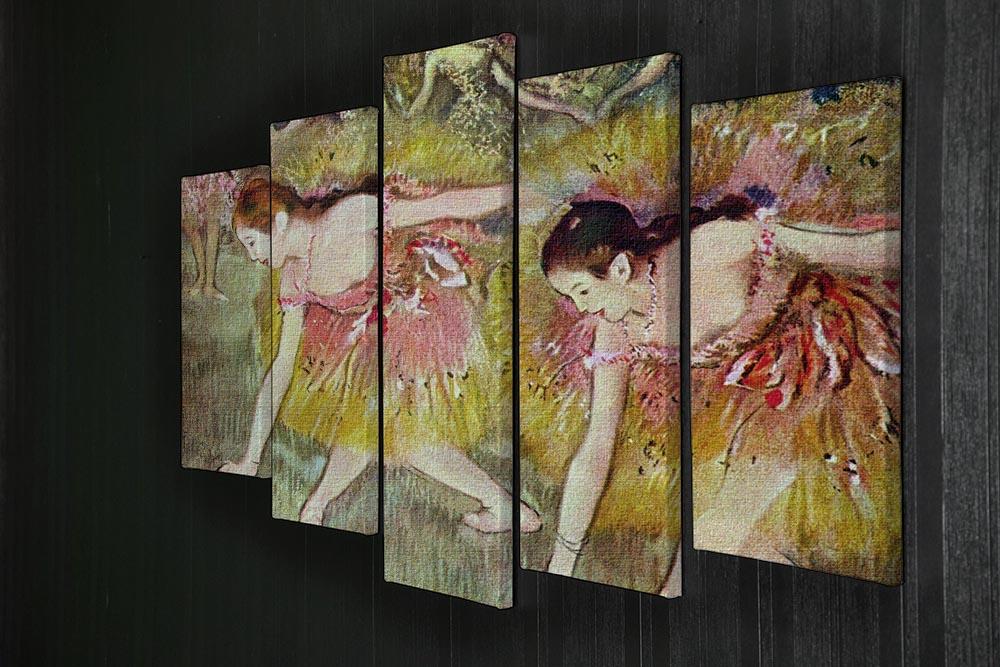 Ballet dancers by Degas 5 Split Panel Canvas - Canvas Art Rocks - 2