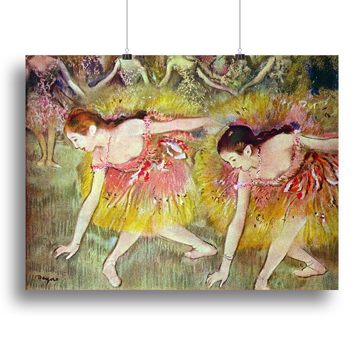 Ballet dancers by Degas Canvas Print or Poster