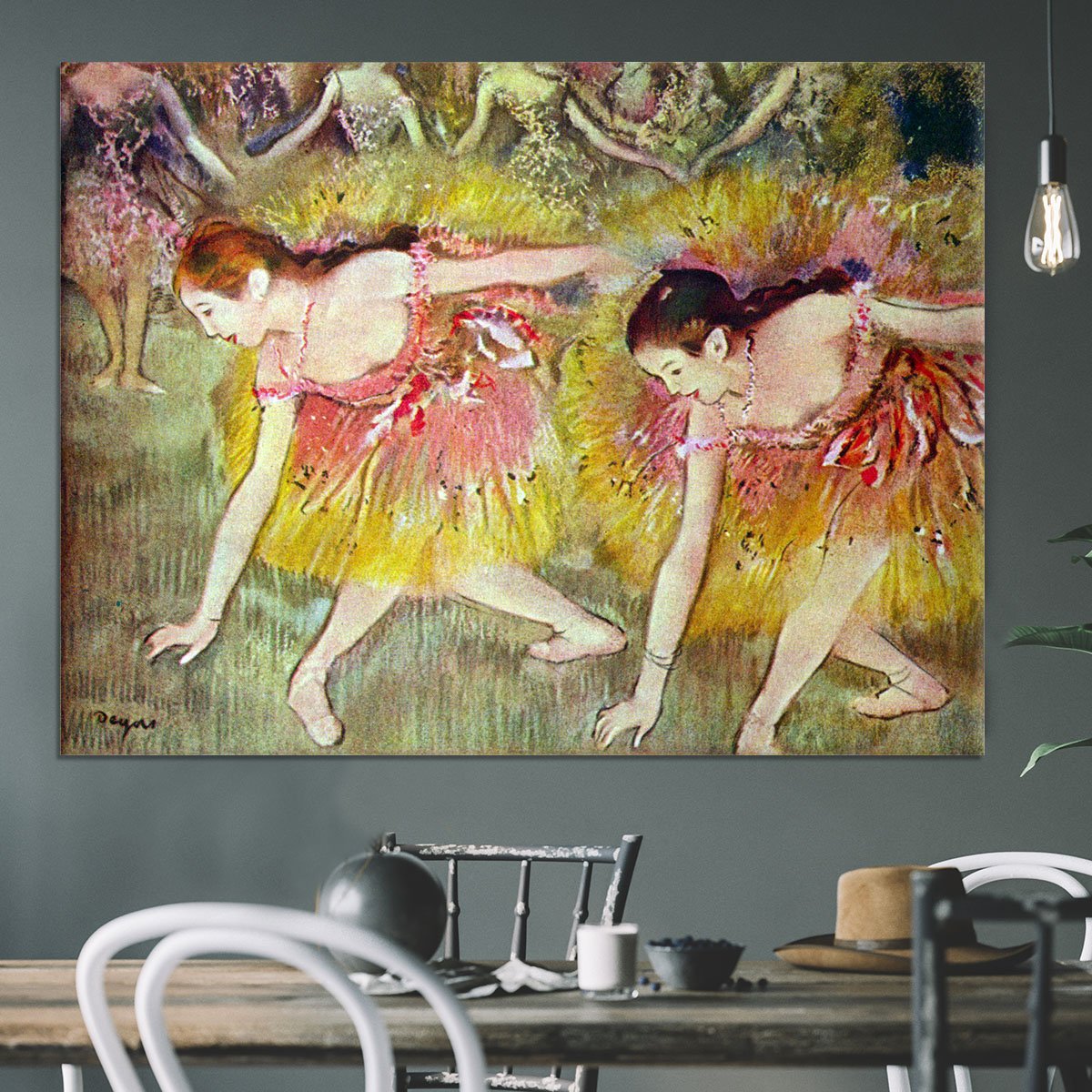 Ballet dancers by Degas Canvas Print or Poster
