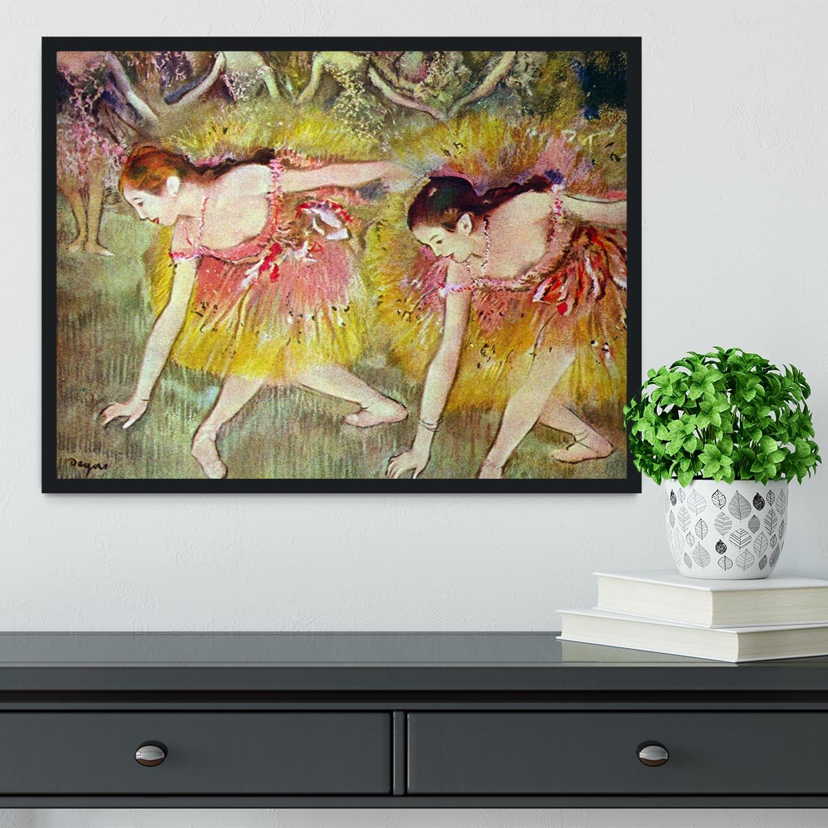 Ballet dancers by Degas Framed Print - Canvas Art Rocks - 2