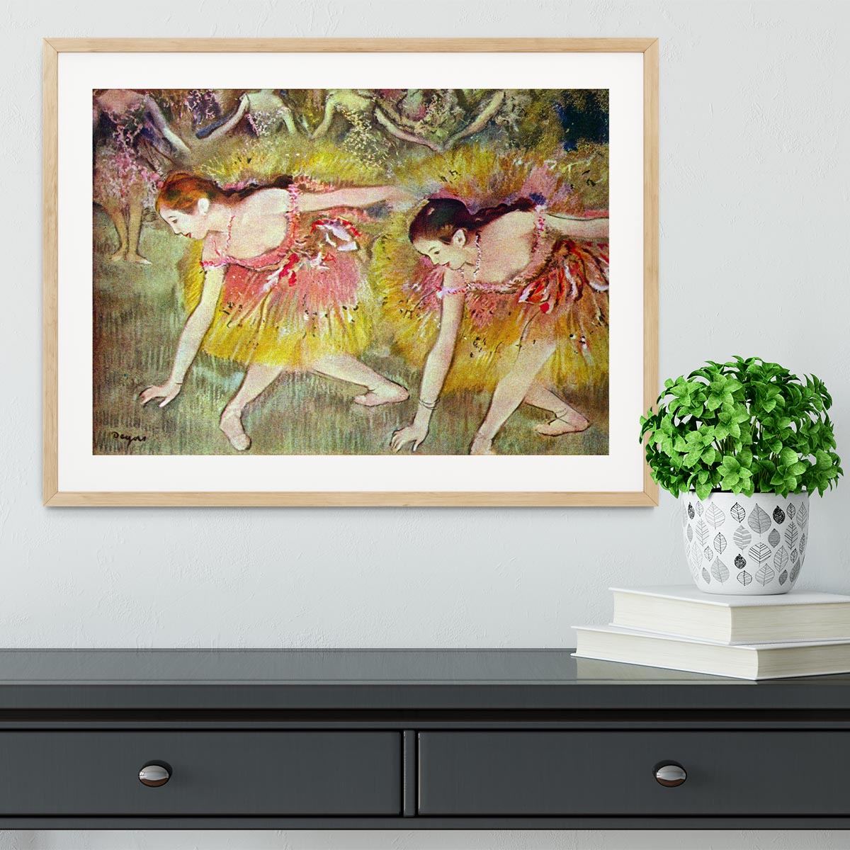 Ballet dancers by Degas Framed Print - Canvas Art Rocks - 3