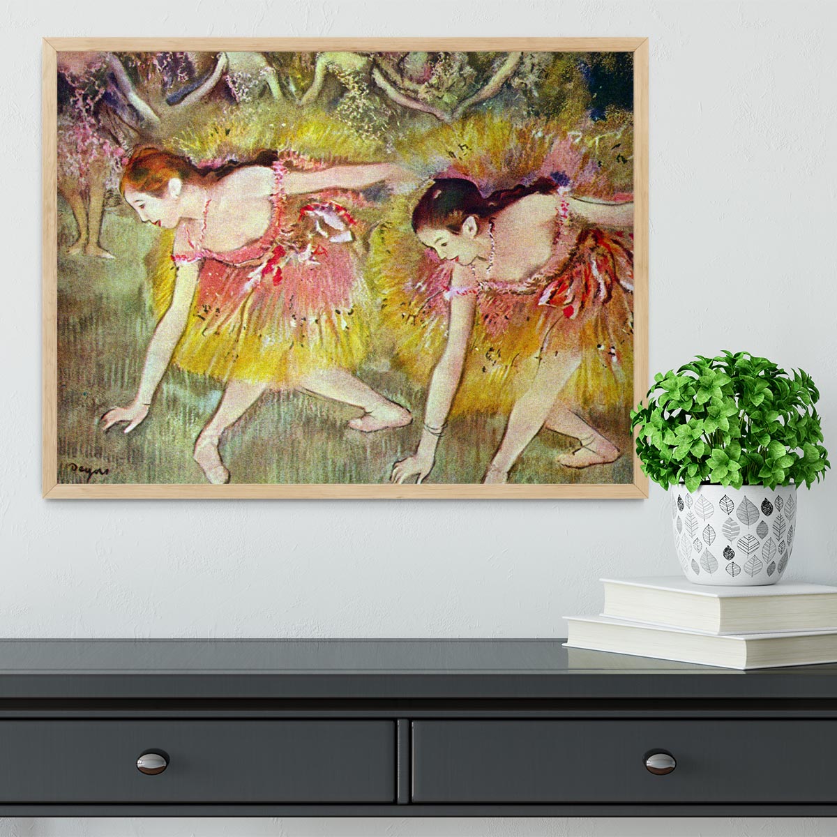 Ballet dancers by Degas Framed Print - Canvas Art Rocks - 4