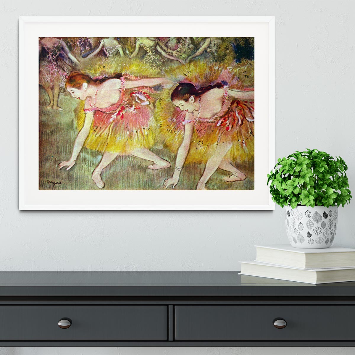 Ballet dancers by Degas Framed Print - Canvas Art Rocks - 5
