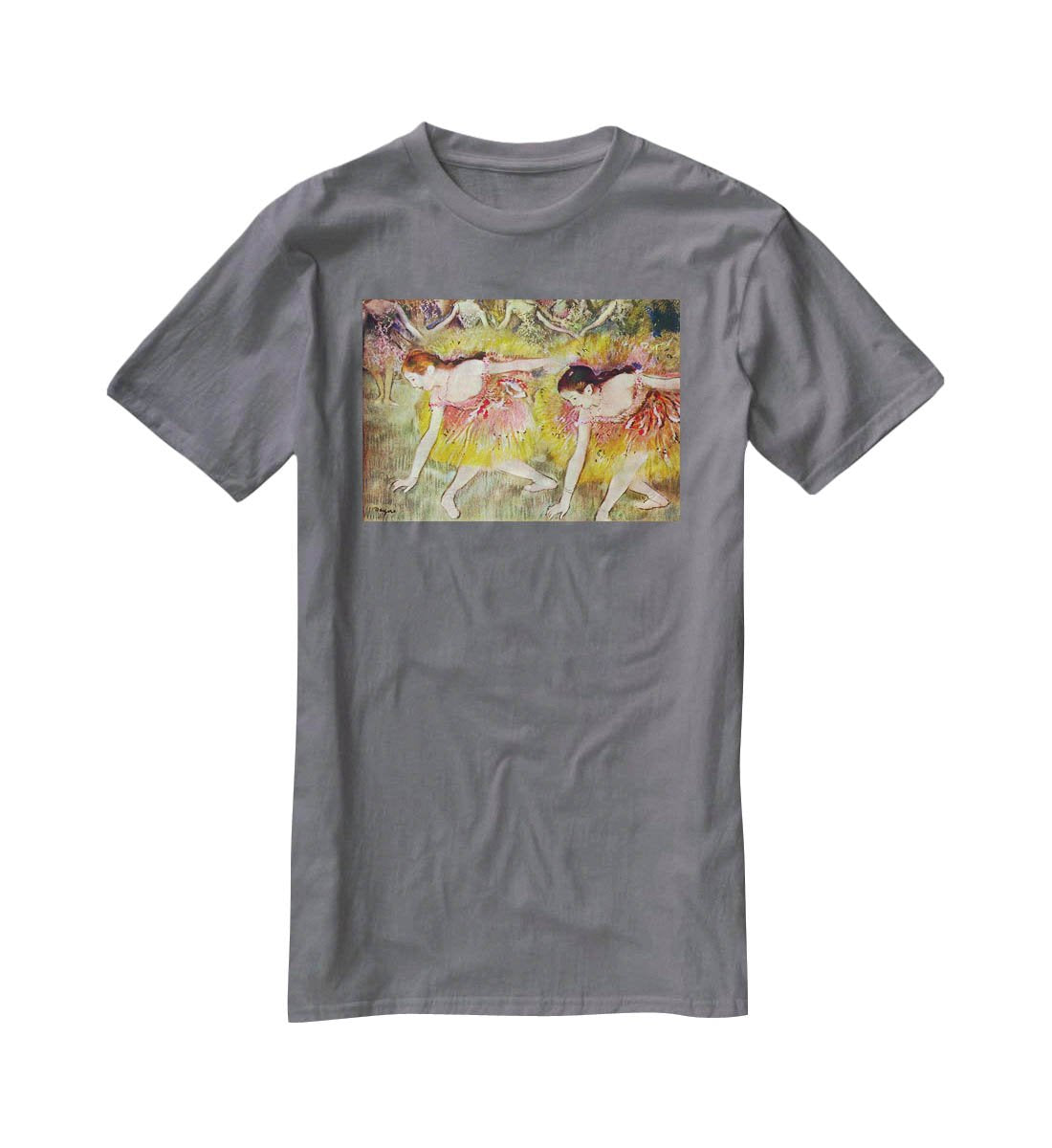 Ballet dancers by Degas T-Shirt - Canvas Art Rocks - 3