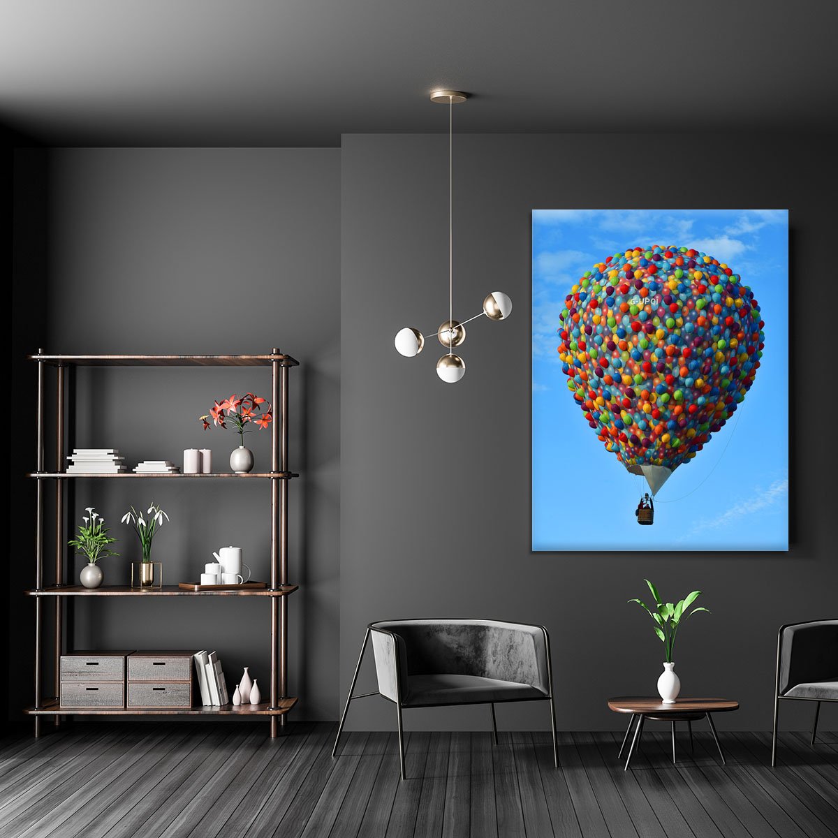 Balloon made of balloons Canvas Print or Poster