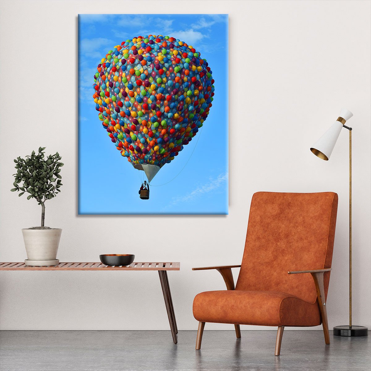 Balloon made of balloons Canvas Print or Poster