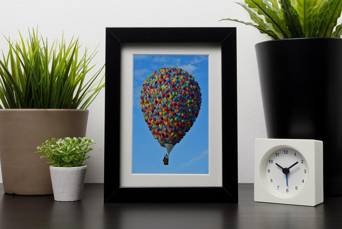 Balloon made of balloons Framed Print - Canvas Art Rocks - 1