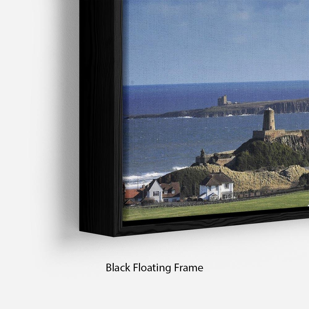 Bamburgh Castle Floating Frame Canvas - Canvas Art Rocks - 2