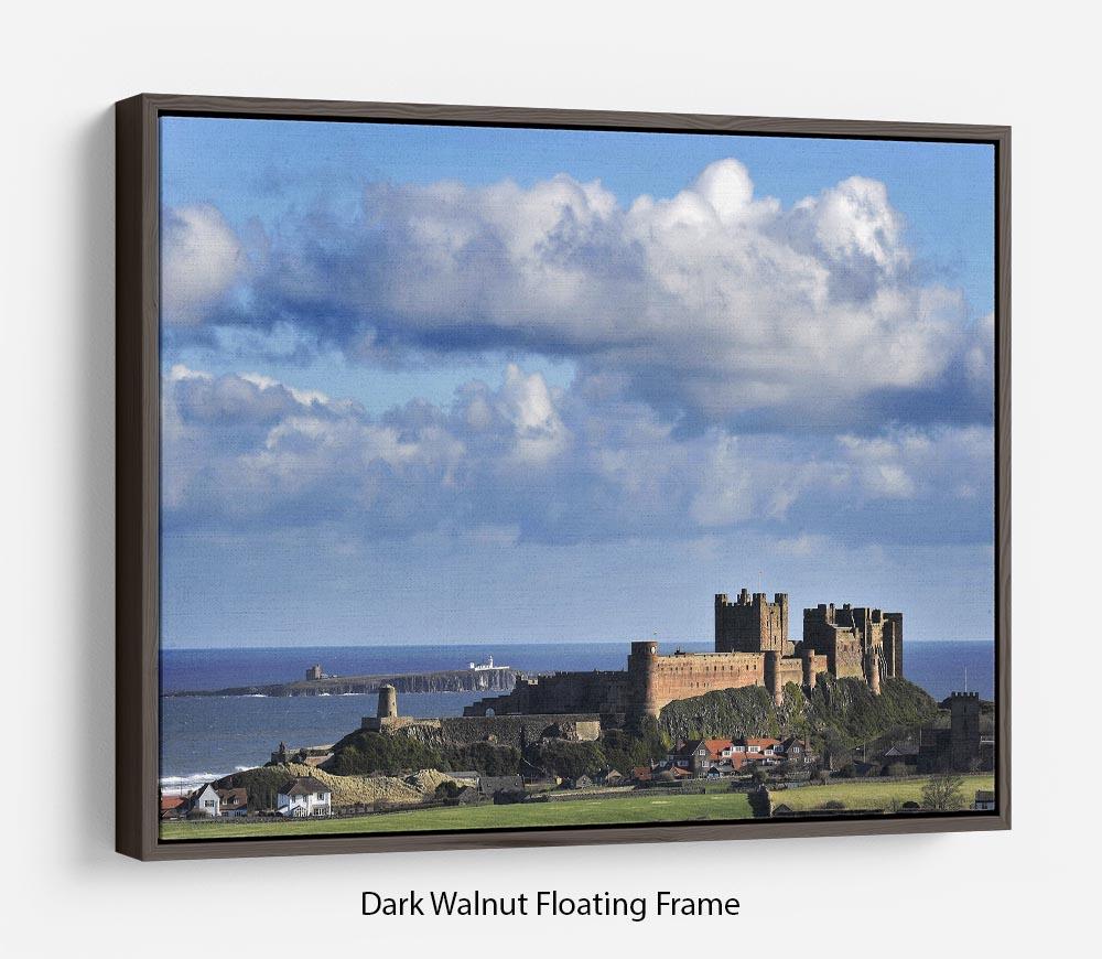 Bamburgh Castle Floating Frame Canvas - Canvas Art Rocks - 5