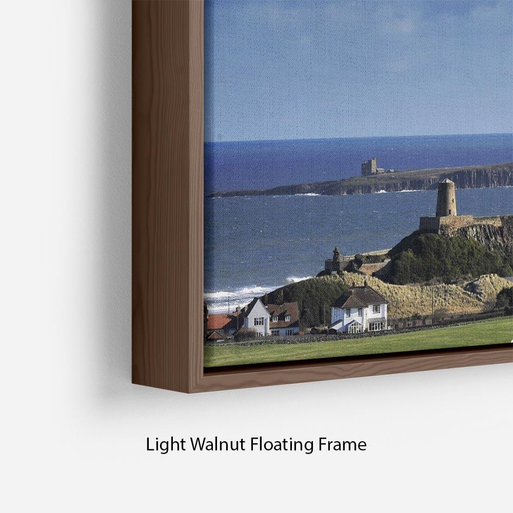 Bamburgh Castle Floating Frame Canvas - Canvas Art Rocks - 8