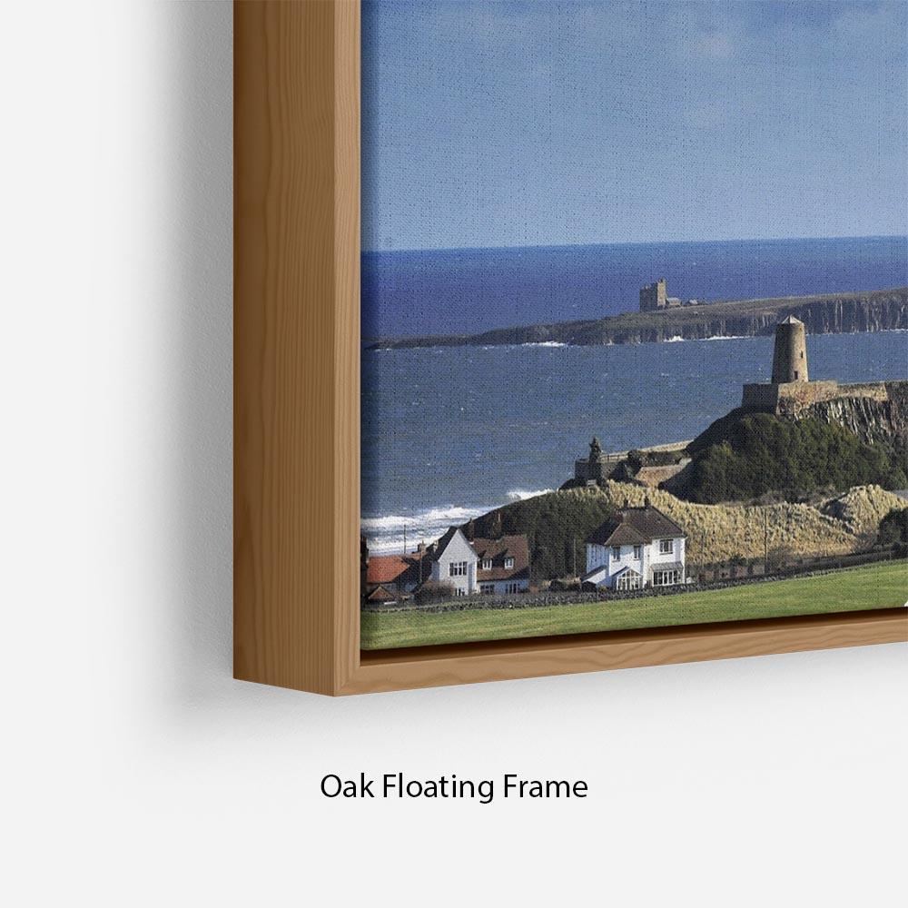 Bamburgh Castle Floating Frame Canvas - Canvas Art Rocks - 10