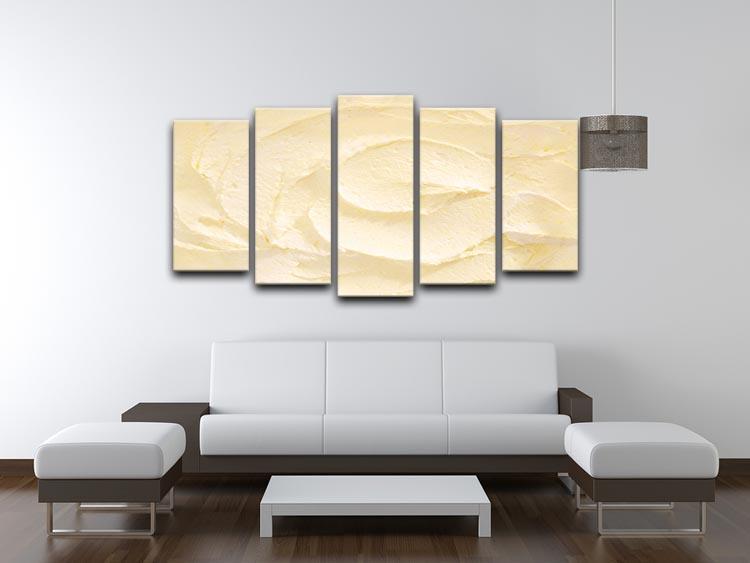 Banana Ice Cream 5 Split Panel Canvas  - Canvas Art Rocks - 3