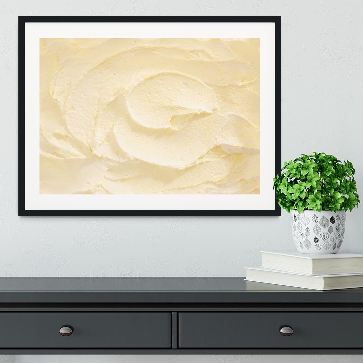Banana Ice Cream Framed Print - Canvas Art Rocks - 1