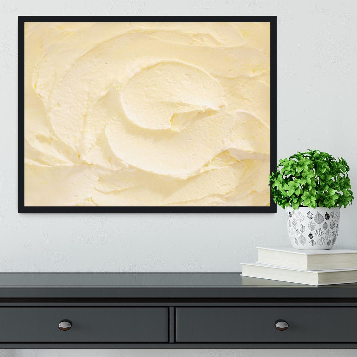 Banana Ice Cream Framed Print - Canvas Art Rocks - 2