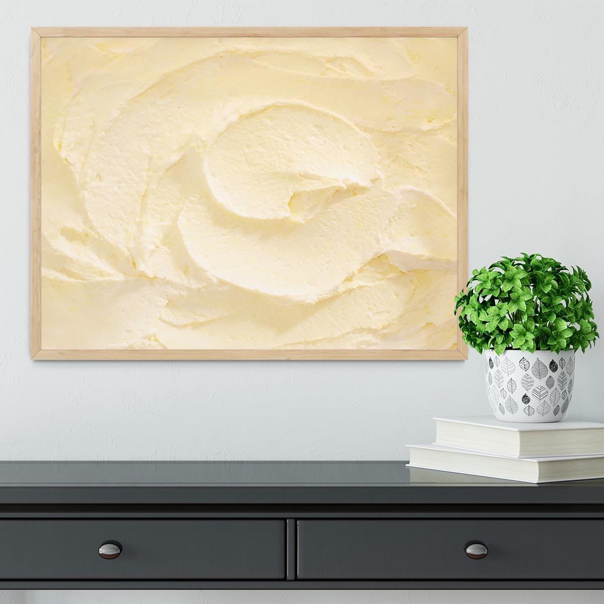 Banana Ice Cream Framed Print - Canvas Art Rocks - 4