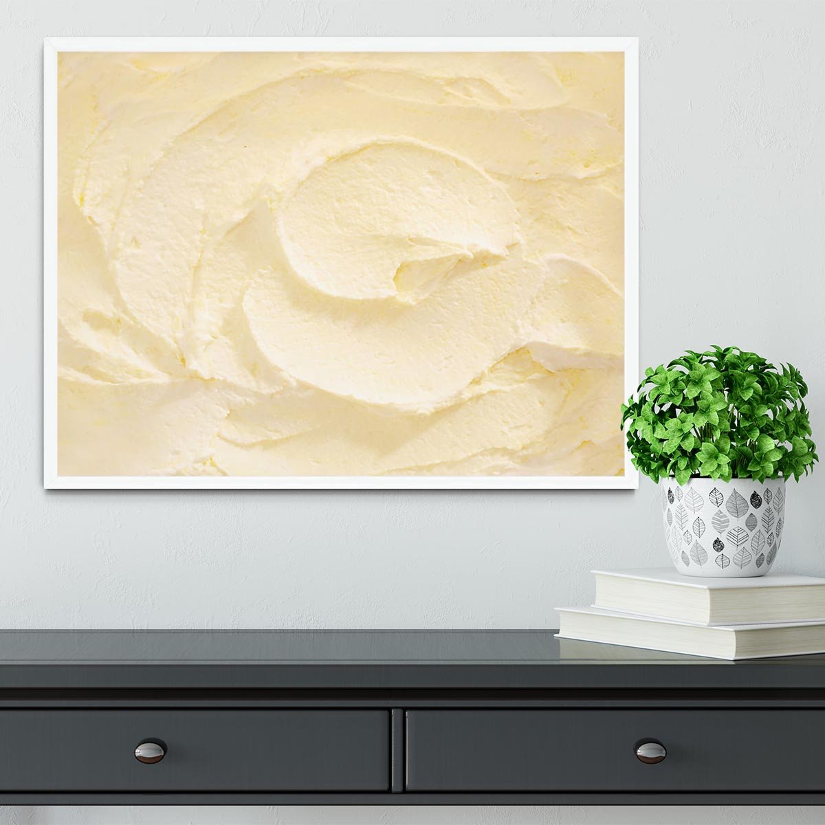 Banana Ice Cream Framed Print - Canvas Art Rocks -6