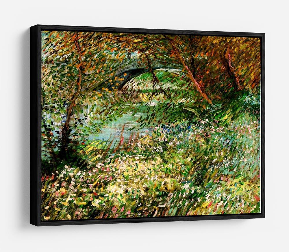 Banks of the Seine with Pont de Clichy in the Spring by Van Gogh HD Metal Print