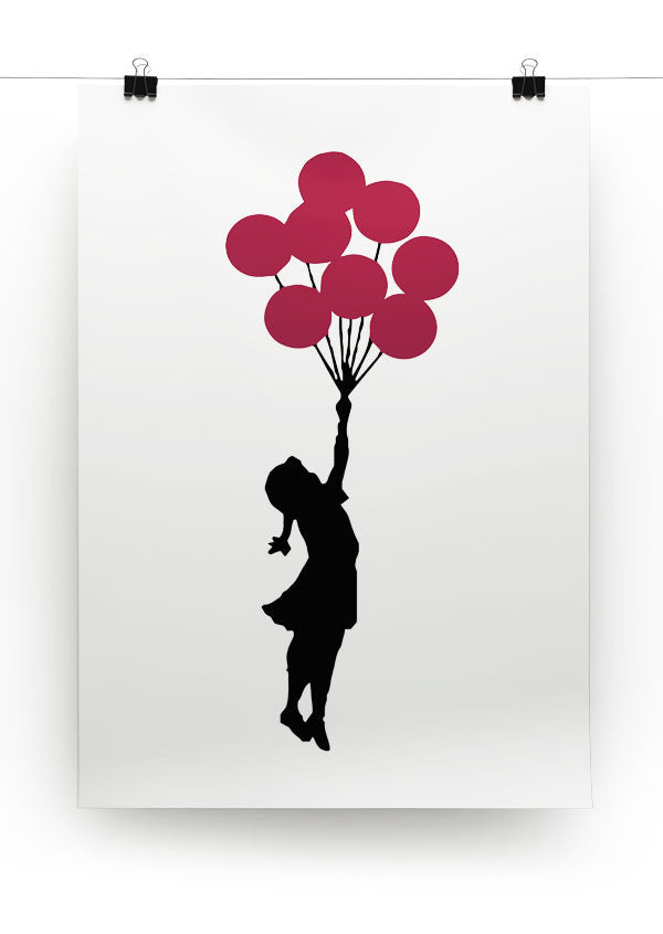 Banksy Flying Balloon Girl Print - Canvas Art Rocks - 3