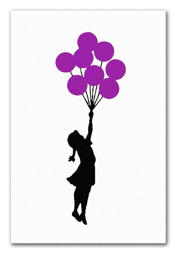 Banksy Flying Balloon Girl Print - Canvas Art Rocks - 5
