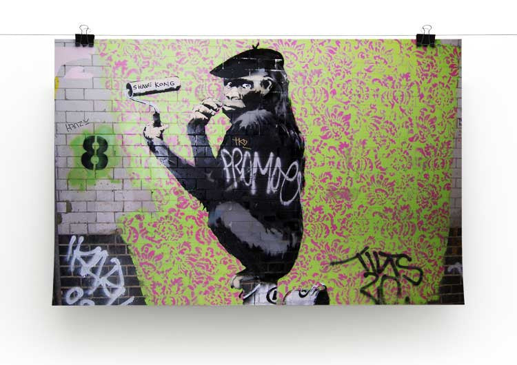 Banksy Gorilla Artist Print - Canvas Art Rocks - 2