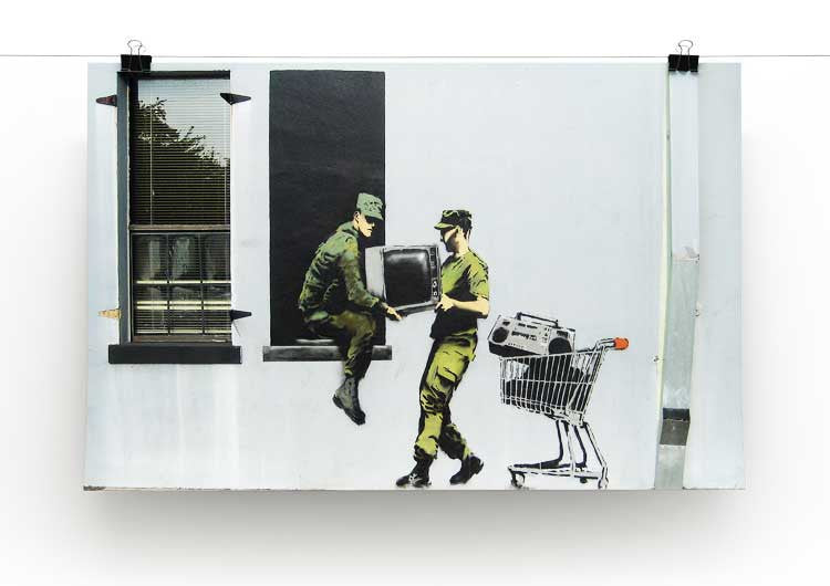 Banksy Looting Soldiers Print - Canvas Art Rocks - 2