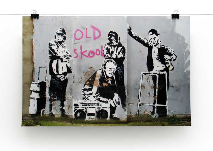Banksy Old Skool Print - Canvas Art Rocks - 2