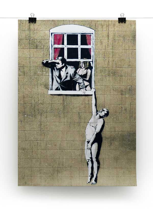 Banksy Window Lovers Print - Canvas Art Rocks - 2