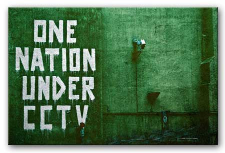 Banksy One Nation Under CCTV Print - Canvas Art Rocks - 1