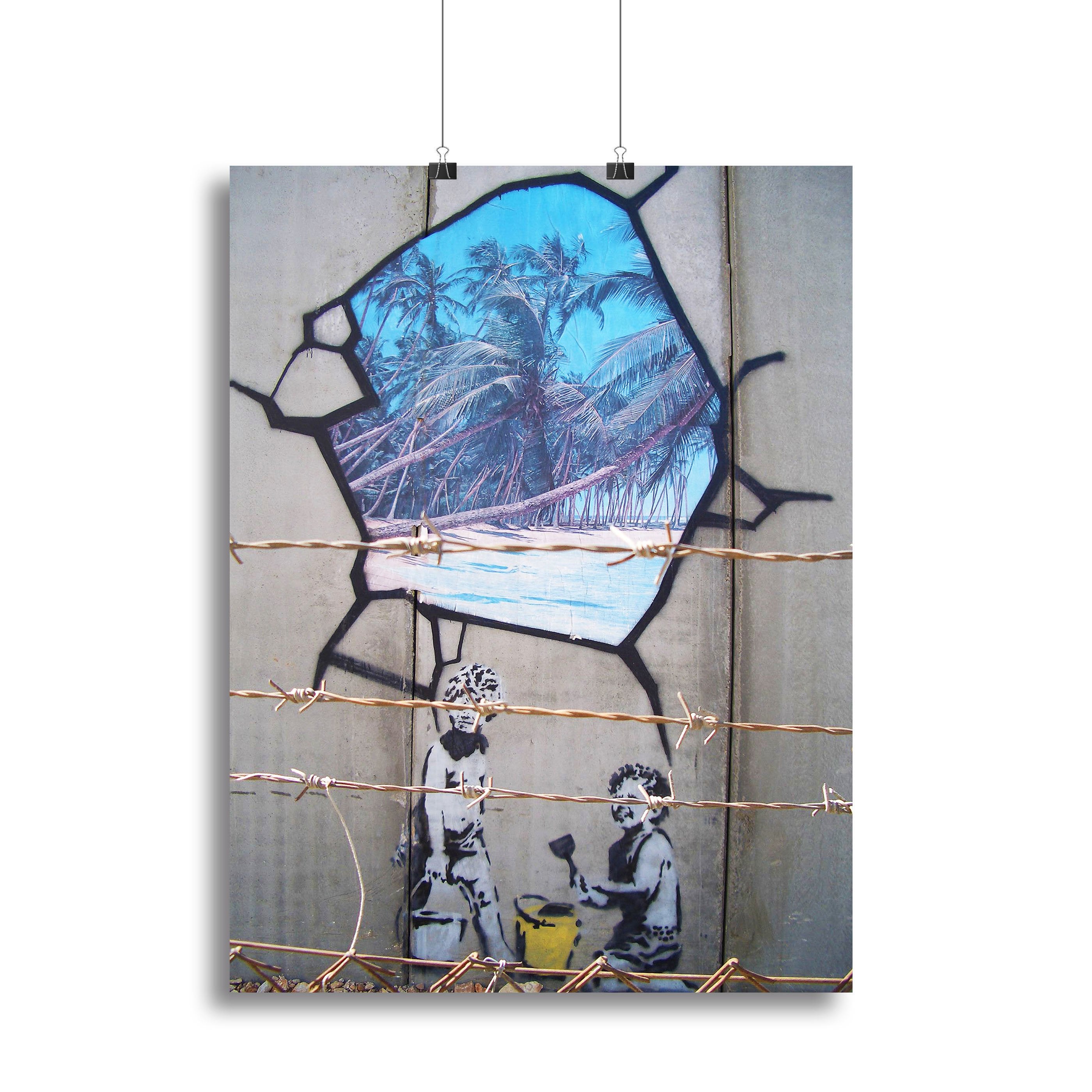 Banksy Finding Paradise Canvas Print or Poster