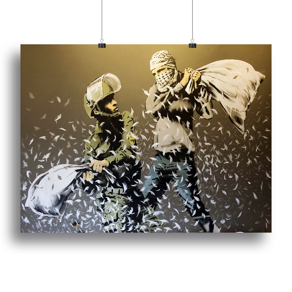 Banksy Israeli or Palestinian Pillow Fight Notebook