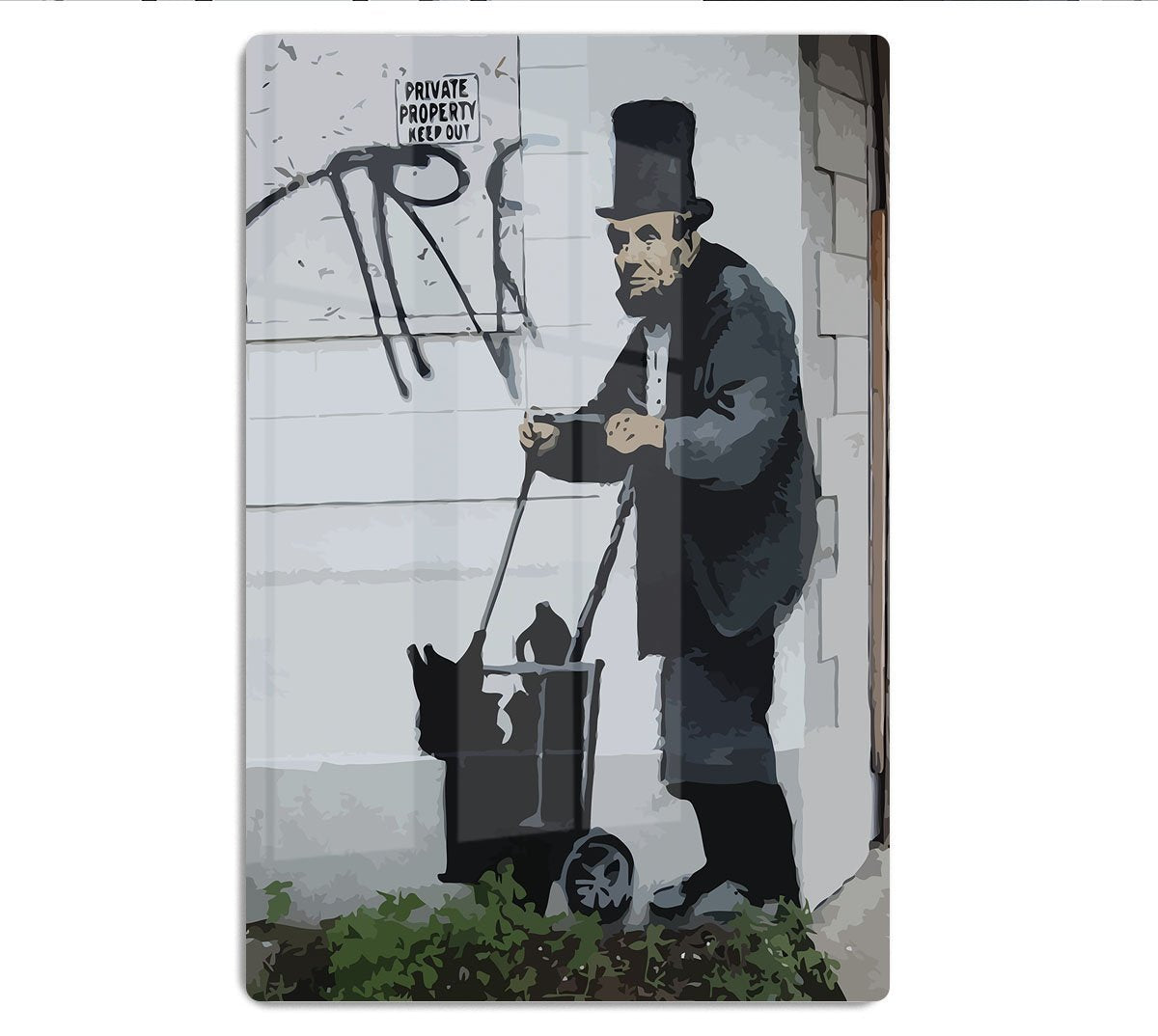 Banksy Abraham Lincoln HD Metal Print