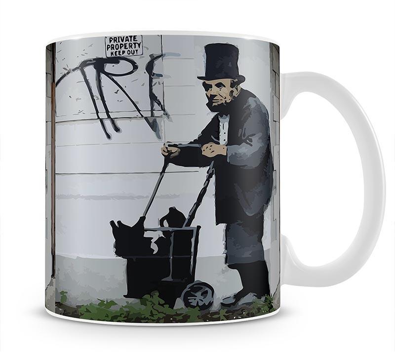 Banksy Abraham Lincoln Mug - Canvas Art Rocks - 4