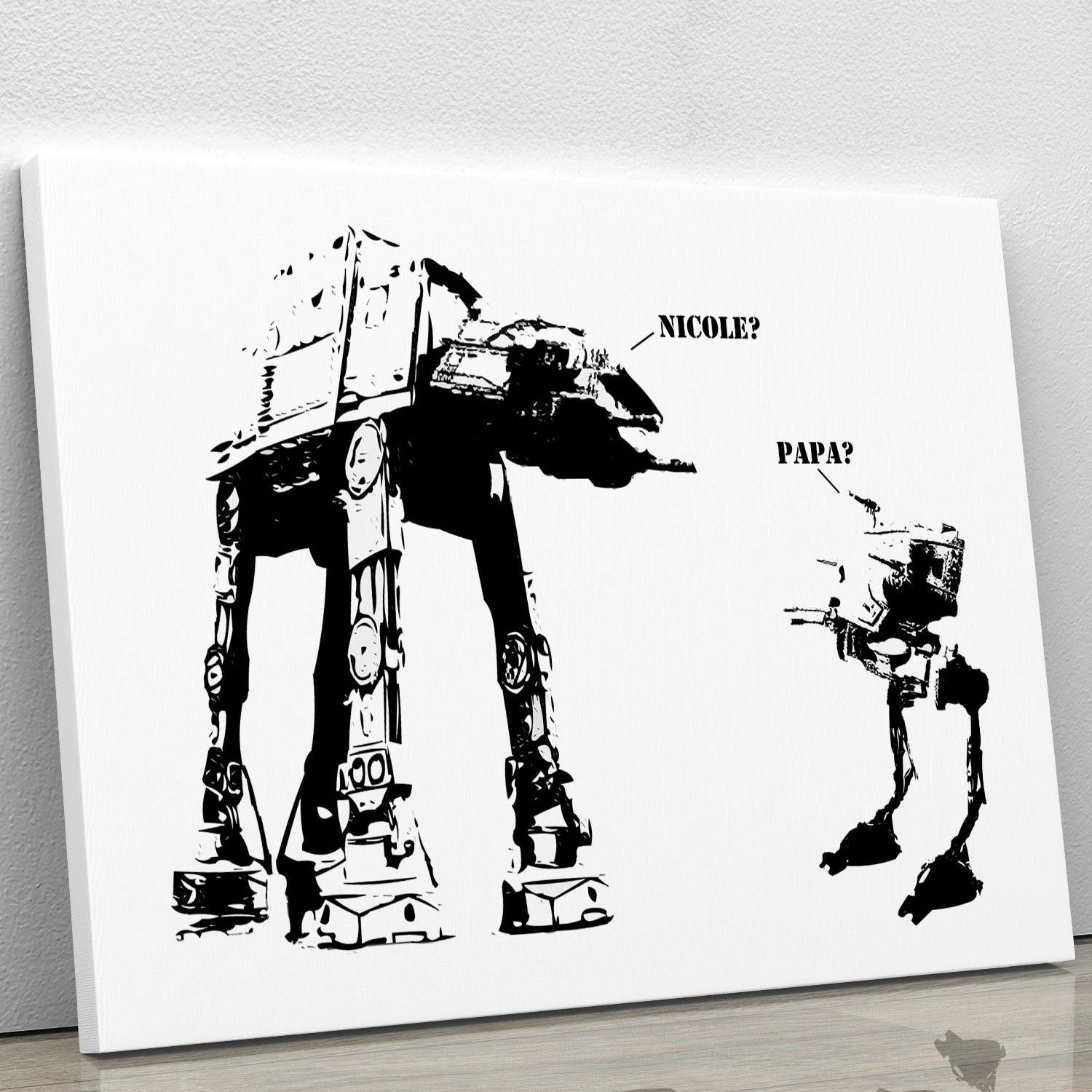 Banksy Atat Canvas Print or Poster - Canvas Art Rocks - 1