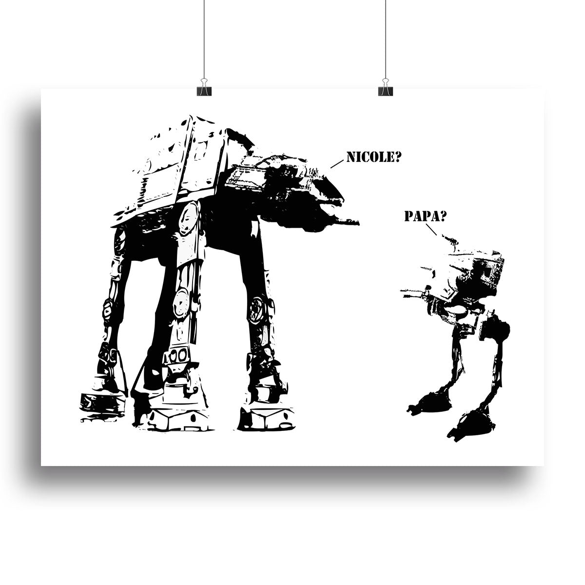Banksy Atat Canvas Print or Poster - Canvas Art Rocks - 2