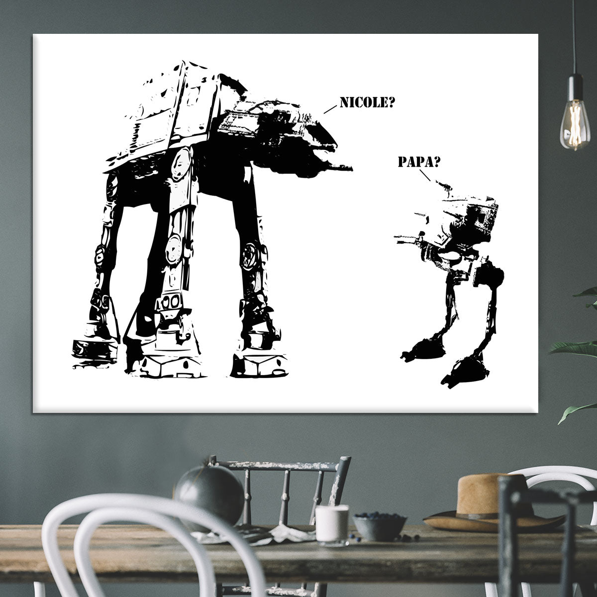 Banksy Atat Canvas Print or Poster - Canvas Art Rocks - 3