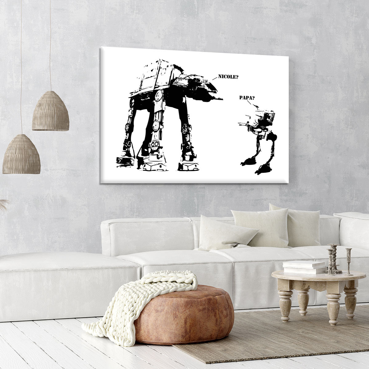 Banksy Atat Canvas Print or Poster - Canvas Art Rocks - 6