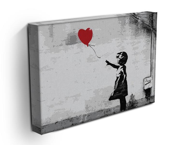 Banksy Balloon Girl Love Heart Canvas Print or Poster - Canvas Art Rocks - 3