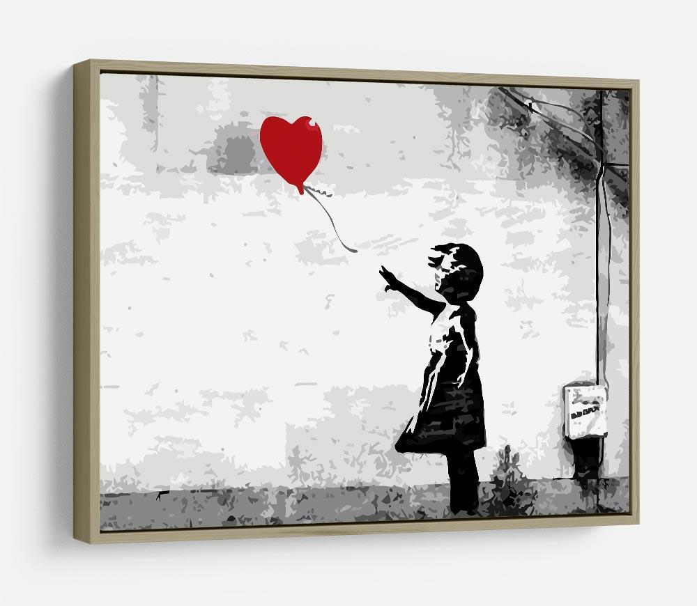 Banksy Balloon Girl Love Heart HD Metal Print