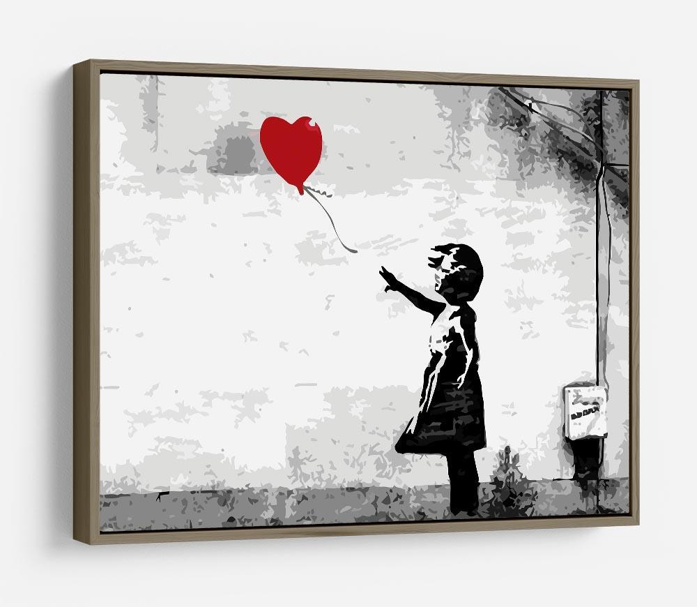 Banksy Balloon Girl Love Heart HD Metal Print