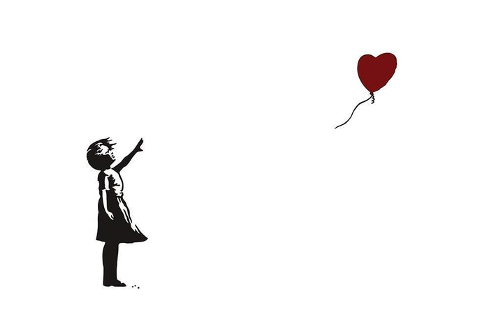 Banksy Balloon Heart Girl Wall Mural Wallpaper