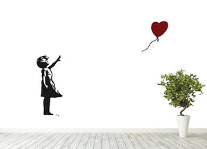 Banksy Balloon Heart Girl Wall Mural Wallpaper - Canvas Art Rocks - 4