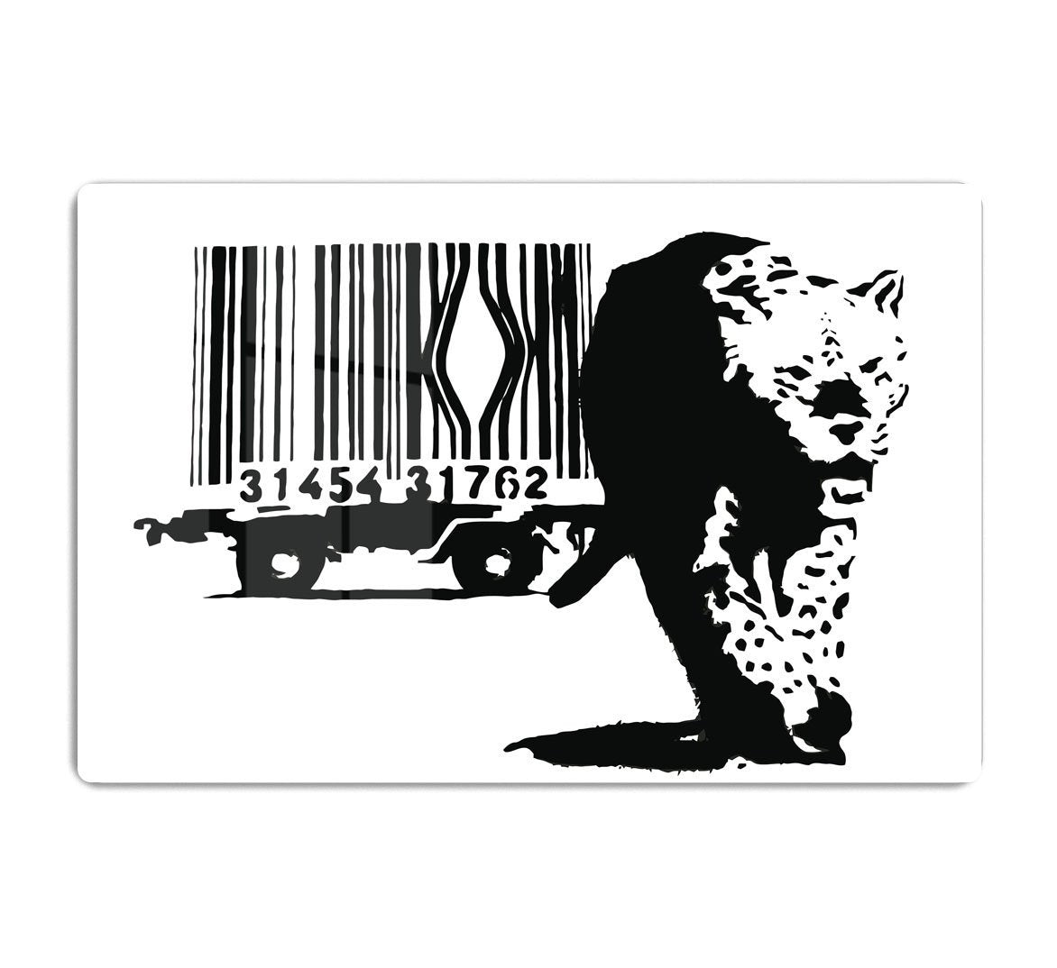 Banksy Barcode Leopard HD Metal Print