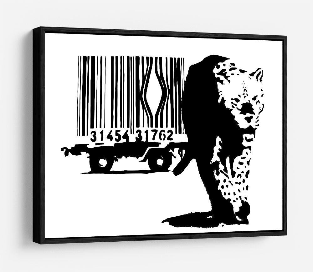 Banksy Barcode Leopard HD Metal Print