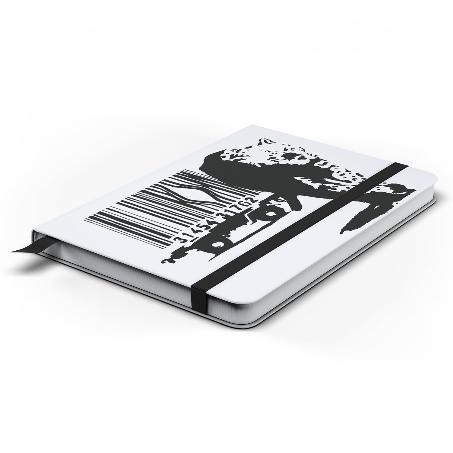 Banksy Barcode Leopard Notebook