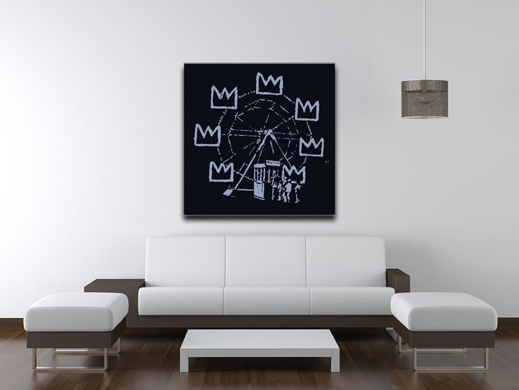 Banksy Basquiat Ferris Wheel Canvas Print or Poster - Canvas Art Rocks