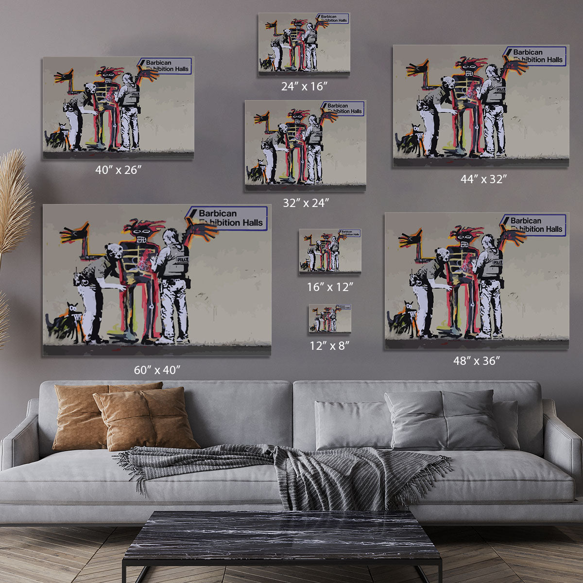 Banksy Basquiat Metropolitan Police Canvas Print or Poster - Canvas Art Rocks - 7