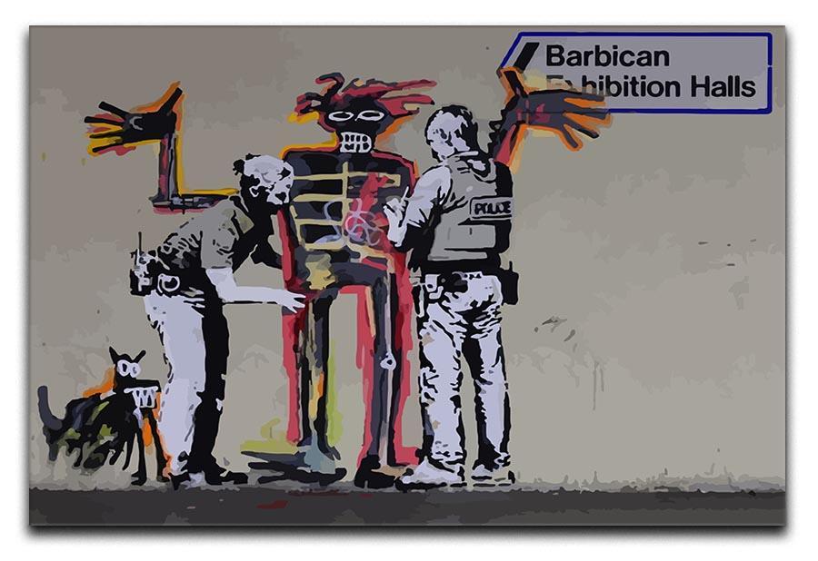 Banksy Basquiat Metropolitan Police Canvas Print or Poster  - Canvas Art Rocks - 1