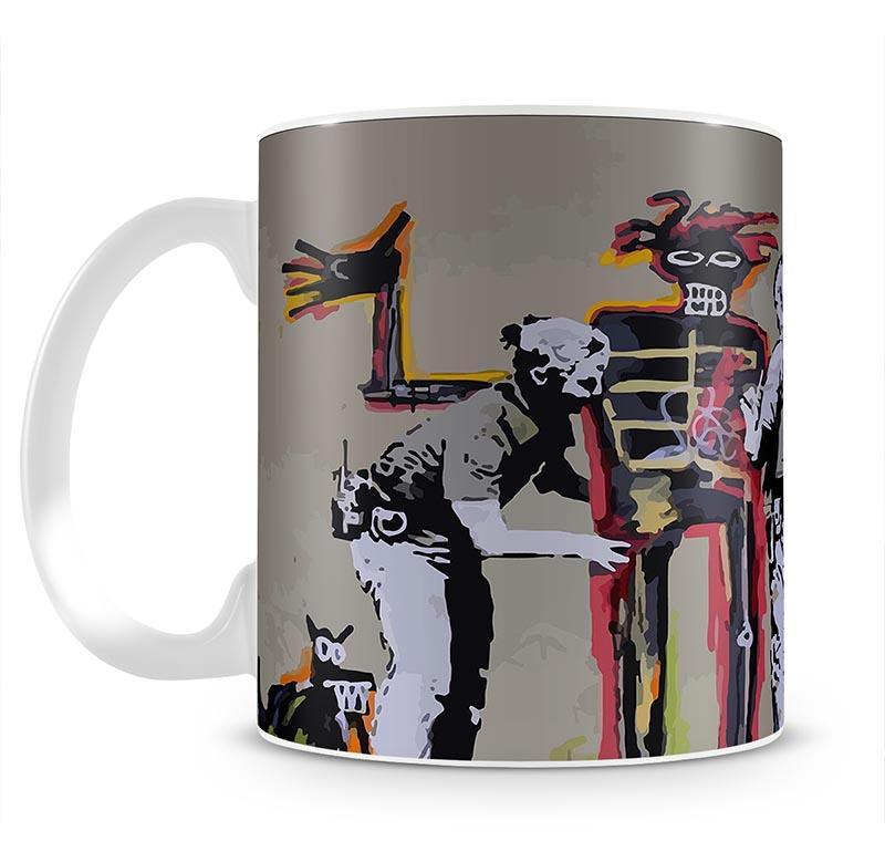 Banksy Basquiat Metropolitan Police Mug - Canvas Art Rocks - 2