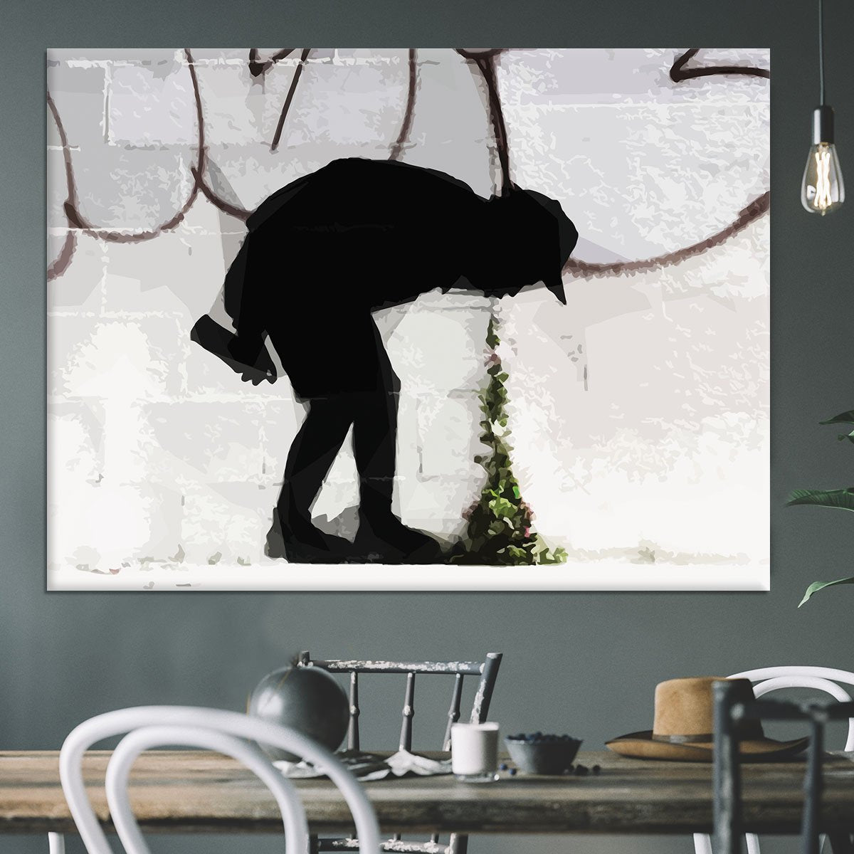 Banksy Better Out Than In Canvas Print or Poster