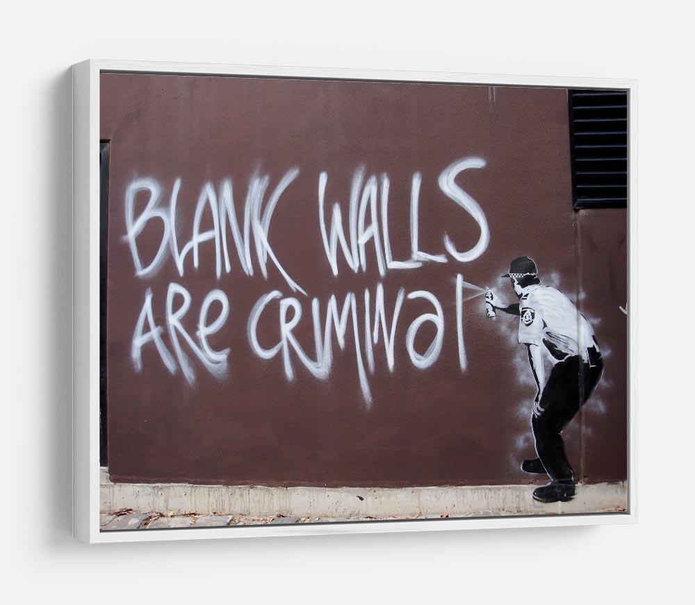 Banksy Blank Walls Are Criminal HD Metal Print